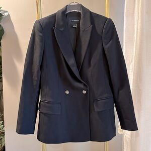 Black Club Monaco Double Breasted Blazer
